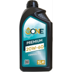 E-ONE PREMIUM 20W-60 Olio Motore Minerale Lubrificante Benzina Diesel 1 LT