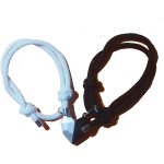 COPPIA 2 Bracciali BRACCIALETTI IN CORDA con CIONDOLI MAGNETICI  a forma di cuore diviso in 2 metà ET127