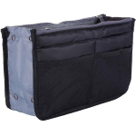 BORSETTA NERA ORGANIZER DA BORSA BEAUTY CASE PORTA OGGETTI TRUCCO DIVISORE VIAGGIO