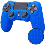 CUSTODIA COVER SILICONE CONTROLLER JOYSTICK PAD SONY PLAYSTATION 4 PS4 BLU