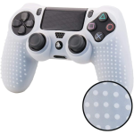 CUSTODIA COVER SILICONE CONTROLLER JOYSTICK PAD PLAYSTATION 4 PS4 BIANCO