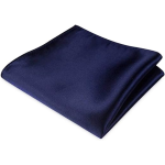 POCHETTE FAZZOLETTO TASCHINO RASO BLU SCURO SETA CLASSICO UOMO DONNA