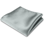 POCHETTE FAZZOLETTO TASCHINO RASO GRIGIO SETA CLASSICO UOMO DONNA