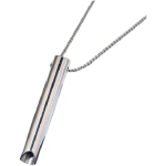 Collana Unisex Con Ciondolo Pendente Respirazione Antistress Gestire Ansia Colore Argento Et199
