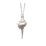 Estate Ciondolo Pendente A Forma Di Conchiglia Mare 3cm Colore Argento ET203