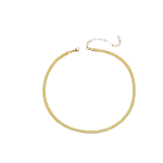 Collana Snake Serpente Unisex Catenina Piatta A Spina Di Pesce Colore ORO 5mm Larghezza Et205