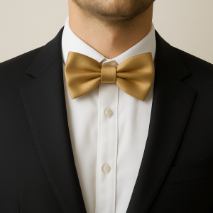 PAPILLON RASO SLIM SOTTILE CRAVATTINO FARFALLINO FARFALLA UOMO DONNA CHAMPAGNE