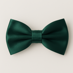 PAPILLON RASO SLIM SOTTILE CRAVATTINO FARFALLINO FARFALLA UOMO DONNA VERDE SCURO