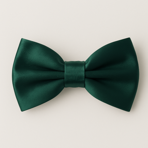 PAPILLON RASO SLIM SOTTILE CRAVATTINO FARFALLINO FARFALLA UOMO DONNA VERDE SCURO