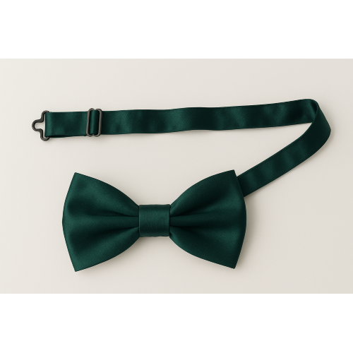 PAPILLON RASO SLIM SOTTILE CRAVATTINO FARFALLINO FARFALLA UOMO DONNA VERDE SCURO
