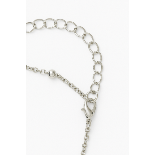 Collana Donna con Ciondolo Cuore Collanina Elegante con Catena a Sferette e Pendente Lucido Moda Regalo Amore ET244
