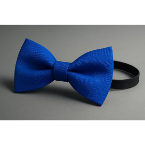 Papillon Uomo Blu elettrico Elegante in Microfibra Jacquard – Già Annodato e Regolabile