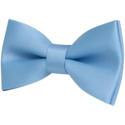 PAPILLON RASO SLIM SOTTILE CRAVATTINO FARFALLINO FARFALLA UOMO DONNA AZZURRO CHIARO
