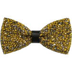 Papillon Uomo Donna Glitter ORO Elegante Accessorio Brillante per Feste, Cerimonie, Eventi Speciali