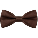 PAPILLON RASO SLIM SOTTILE CRAVATTINO FARFALLINO FARFALLA UOMO DONNA MARRONE