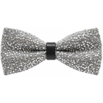 Papillon Uomo Donna Glitter Argento Elegante Accessorio Brillante per Feste, Cerimonie, Eventi Speciali