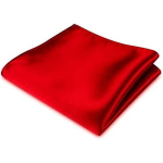 POCHETTE FAZZOLETTO TASCHINO RASO ROSSO SETA CLASSICO UOMO DONNA