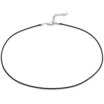 Collana Laccetto Cordoncino Ecopelle Unisex Colore Nero 1mmx54cm ET142